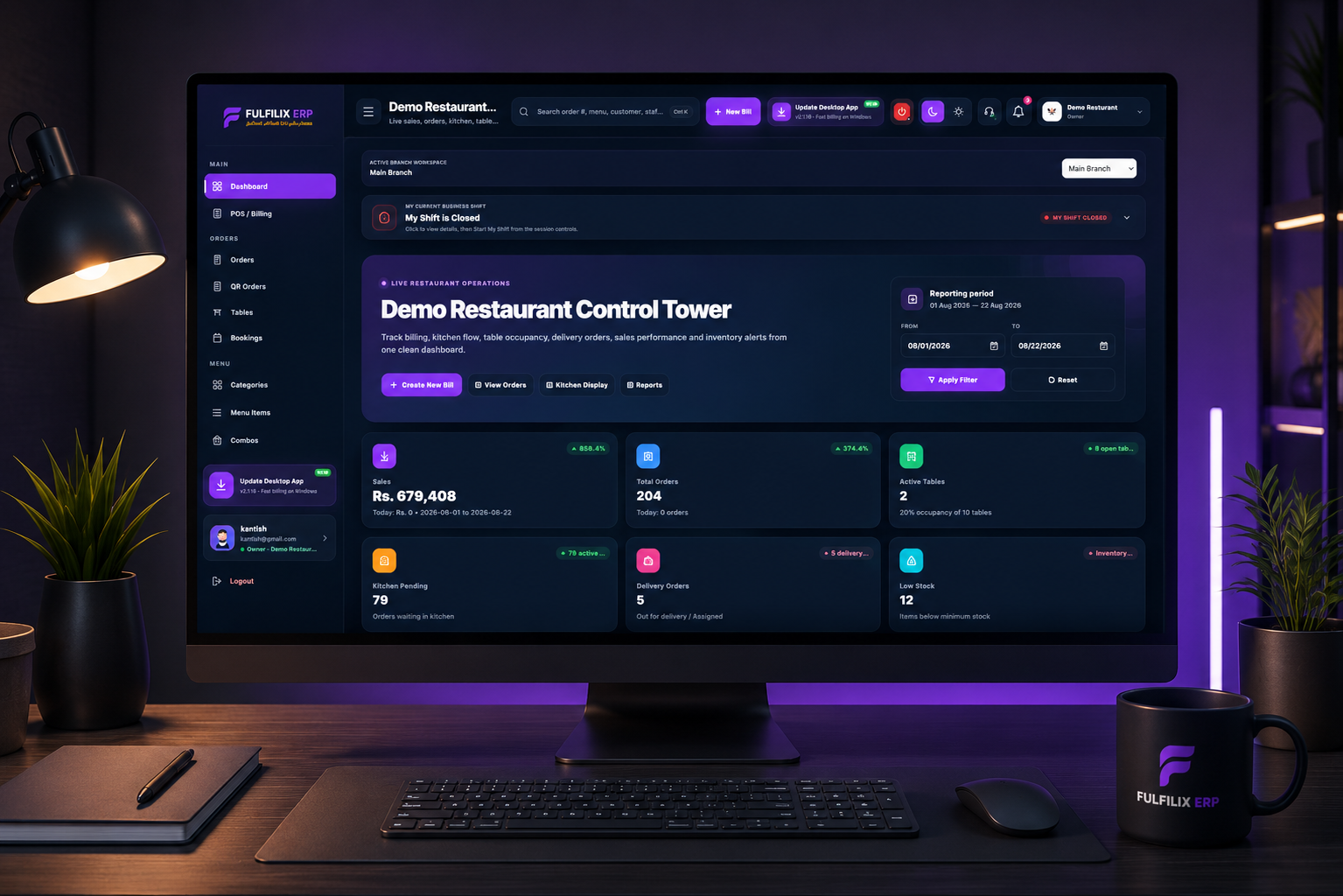 Menu management